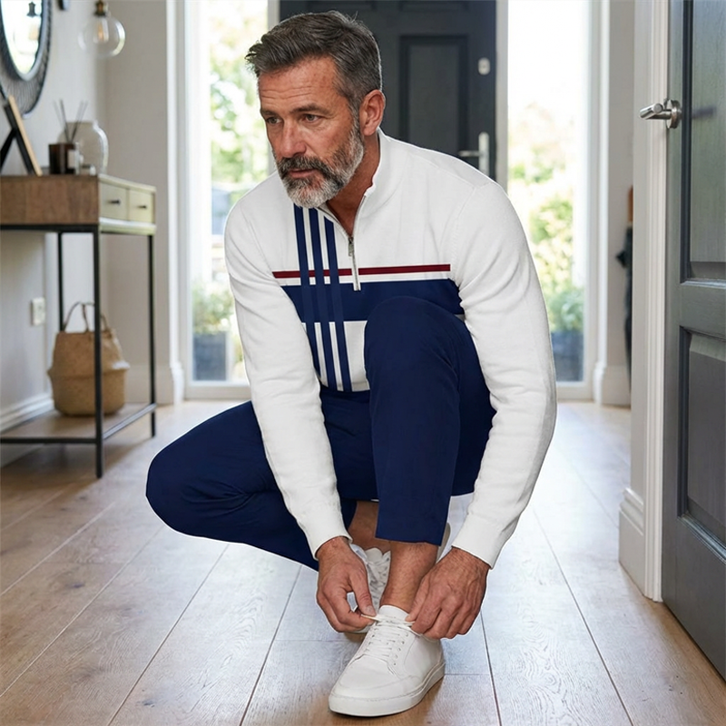 👕 60% OFF NOW! 🔥 Men's Graphic Print Pullover & Pants Set – Street Style, Comfort Fit & Casual Look 👖