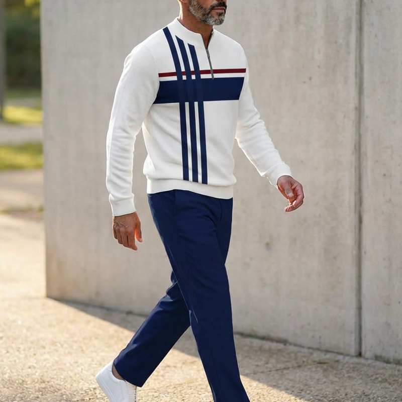 👕 60% OFF NOW! 🔥 Men's Graphic Print Pullover & Pants Set – Street Style, Comfort Fit & Casual Look 👖