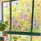 💐Colorful Floral Bouquet Window Sticker🖼️ Make Your Window Beautiful in Seconds! Cut to any size you like!