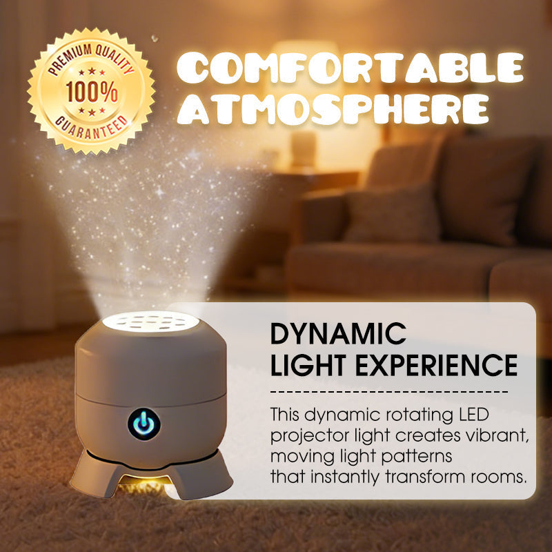 🥳2026 HOT SALE🥳💞50K+ SOLD!💥👵🌈 50% OFF! Dynamic Rotating LED Light Projector – Calm & relaxation for your home. Gentle moving lights ease restless nights. Perfect for bedroom or living room. 🌙✨