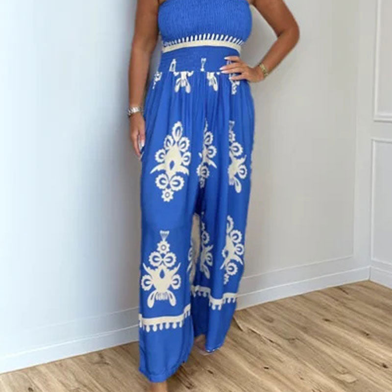 💥Summer Hot Sale 60% OFF💥Women's Sleeveless Halter Wide-leg Jumpsuit