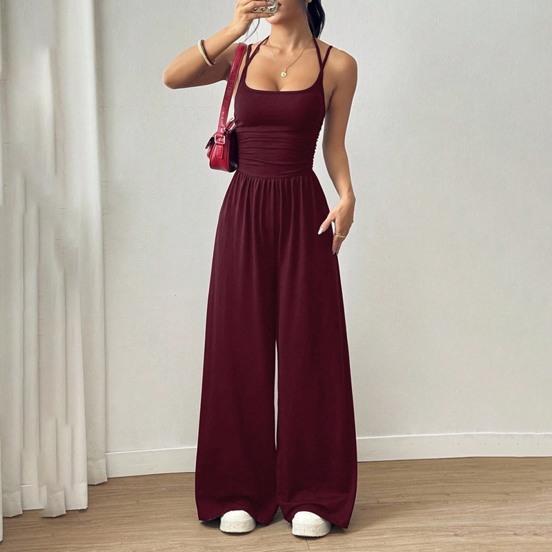 🔥2026 NEW SALES - 49% OFF🔥Women's Casual Spaghetti Strap Jumpsuit
