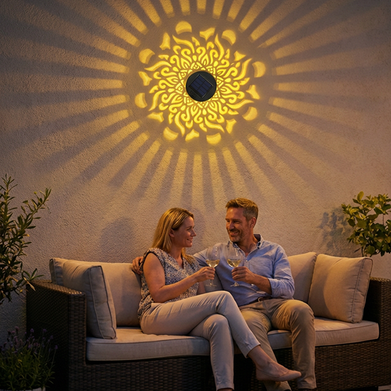 🌞 50% OFF NOW! 🌀 Solar Mandala Light – Stunning Pattern Projection, 2-in-1 Floor & Wall Design & IP65 Waterproof Auto On/Off