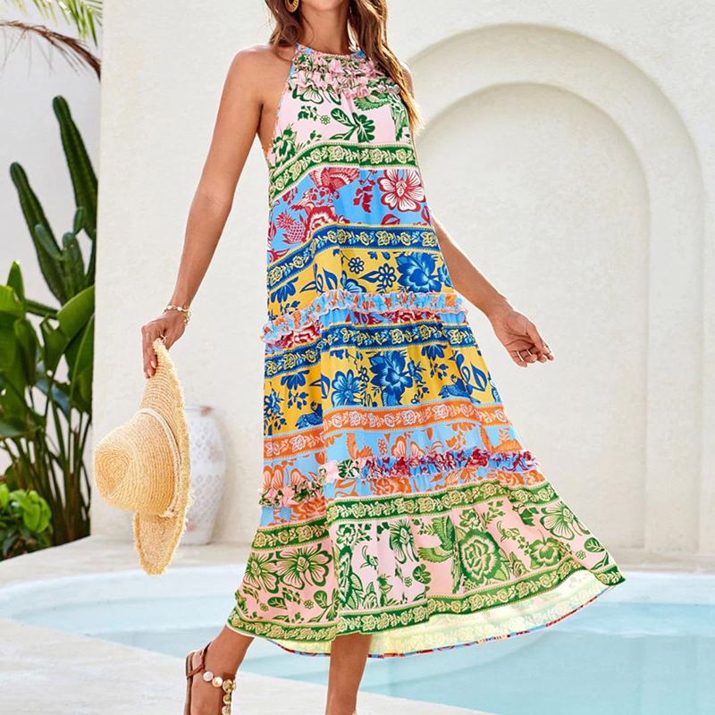 💕Women's Charming Loose Bold Print Dresses