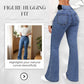 👖High-Waist Stretch Flare Jeans – Gentle tummy control, comfy stretch. Flattering flare leg. Perfect for daily wear. 🌸✨