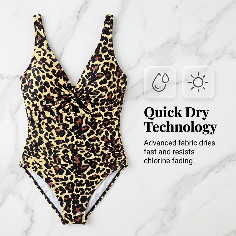 V-Neck Slimming Bathing Suit for Women