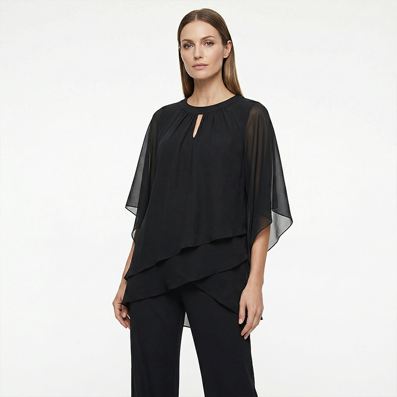 🎁New arrival 49% OFF💥 Elegant Asymmetrical Two-Piece Pant Set