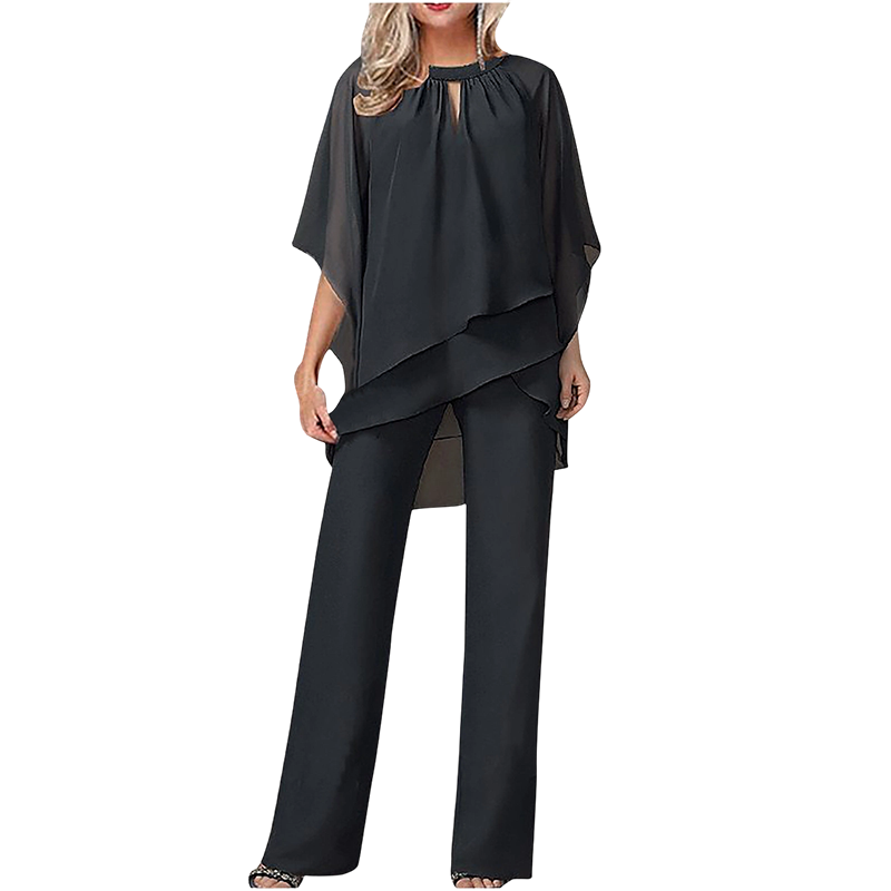 🎁New arrival 49% OFF💥 Elegant Asymmetrical Two-Piece Pant Set