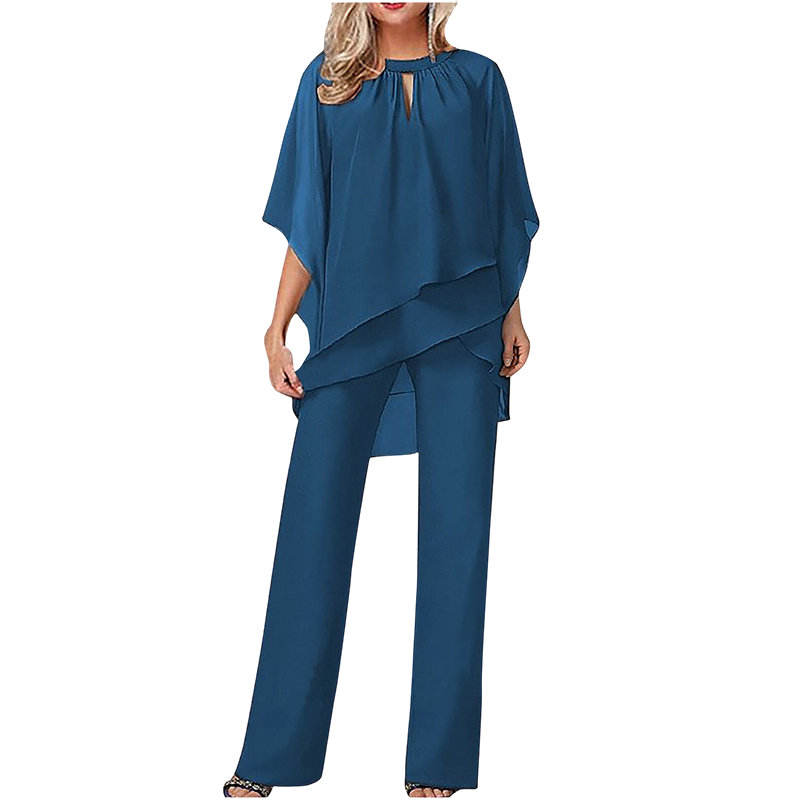 🎁New arrival 49% OFF💥 Elegant Asymmetrical Two-Piece Pant Set