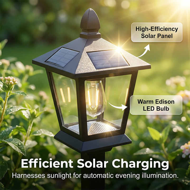 💐50% OFF ! Wrought Iron Solar Light – Retro Style & All-Weather 💡🌿【Limited Offer】