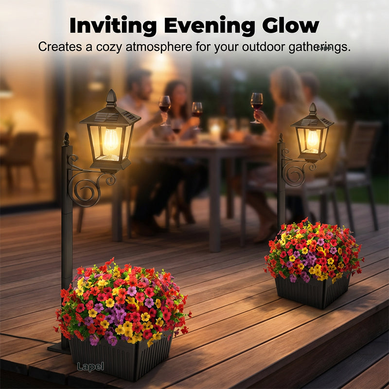 💐50% OFF ! Wrought Iron Solar Light – Retro Style & All-Weather 💡🌿【Limited Offer】
