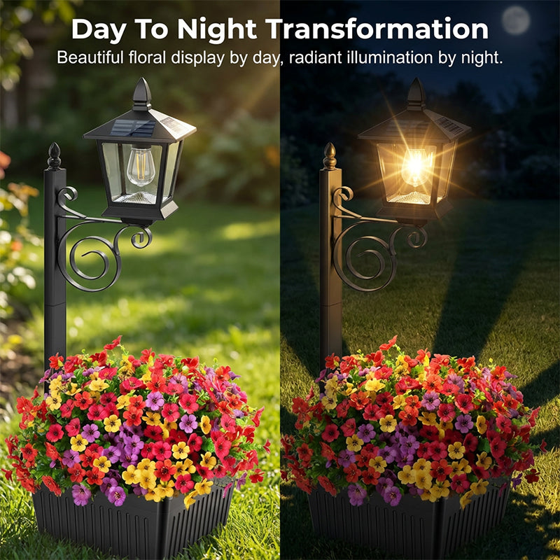 💐50% OFF ! Wrought Iron Solar Light – Retro Style & All-Weather 💡🌿【Limited Offer】