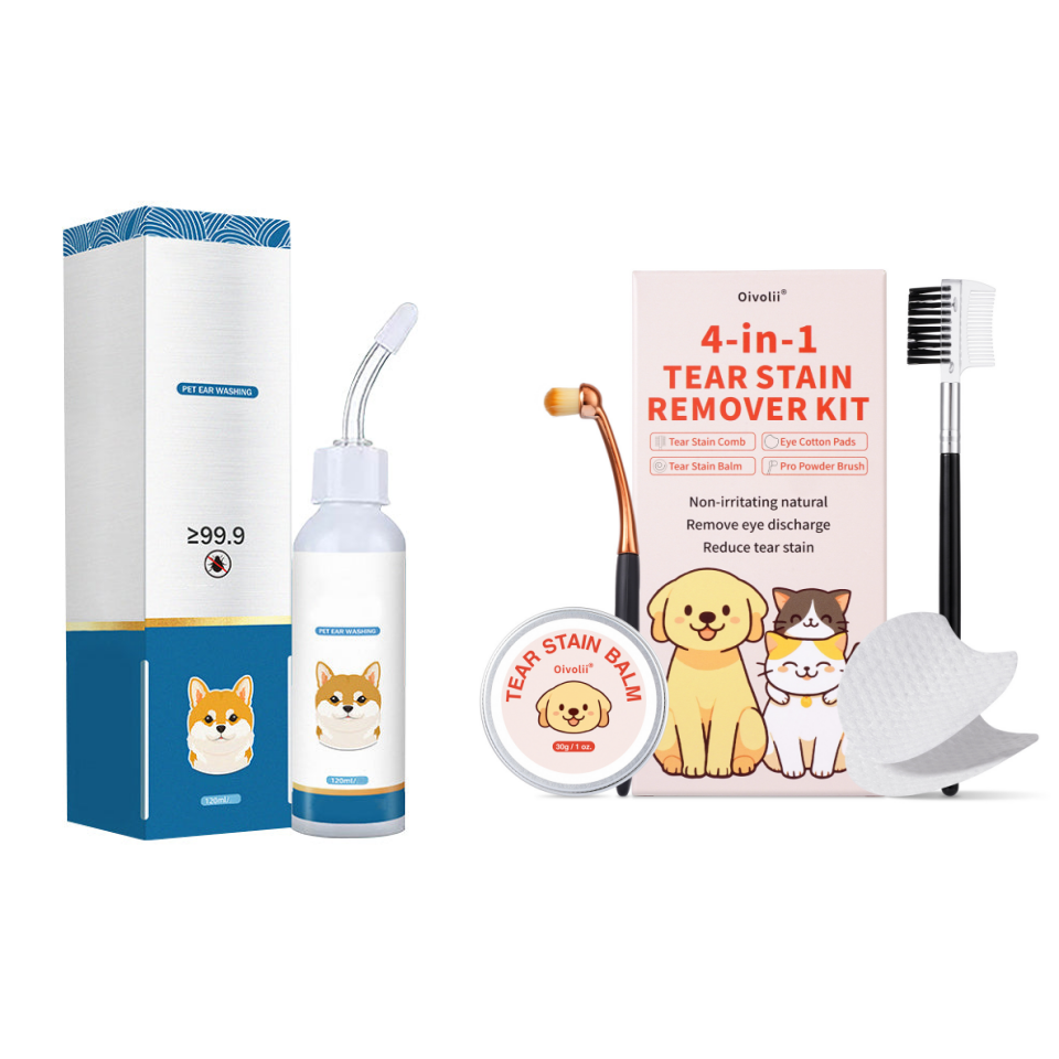🐶🐱 Ear cleaner, Relieves itching in dogs & cats