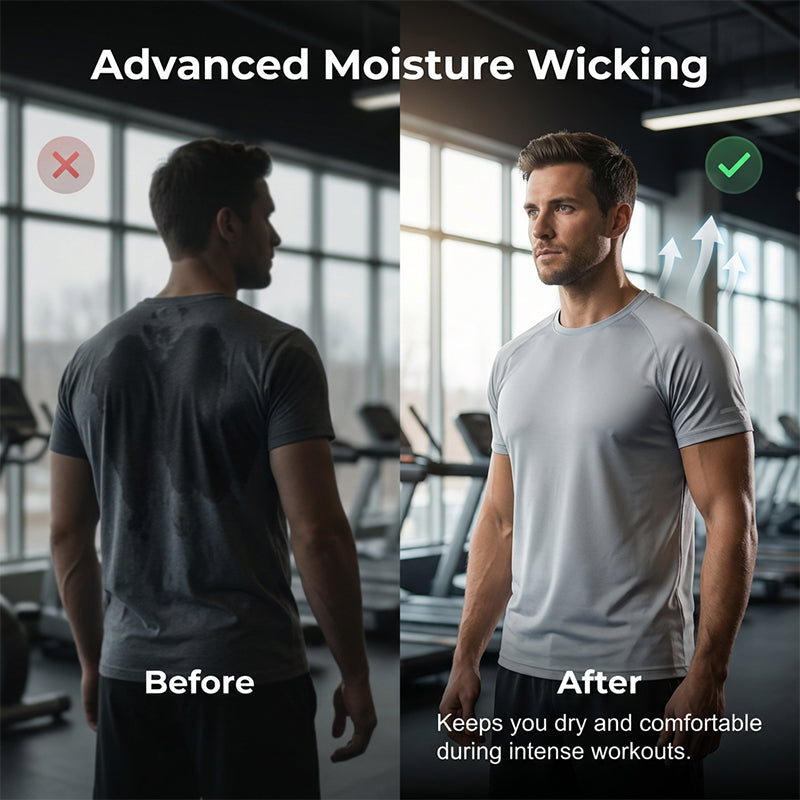 💥LAST DAY SPECIAL PRICE!-￡9.99!! 💖🔥Men's Quick-Dry Performance T-Shirt