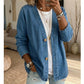 📢📢50% OFF !! ⏰  Women's Classic Button Front Denim Jacket – V-Neck, Breathable Fabric & Relaxed Fit 💙