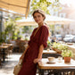 👗 60% OFF NOW! ✨ Elegant V-Neck Wide-Leg Jumpsuit – Flattering Waist Sash, Soft Breathable Fabric & Relaxed Fit 🦋