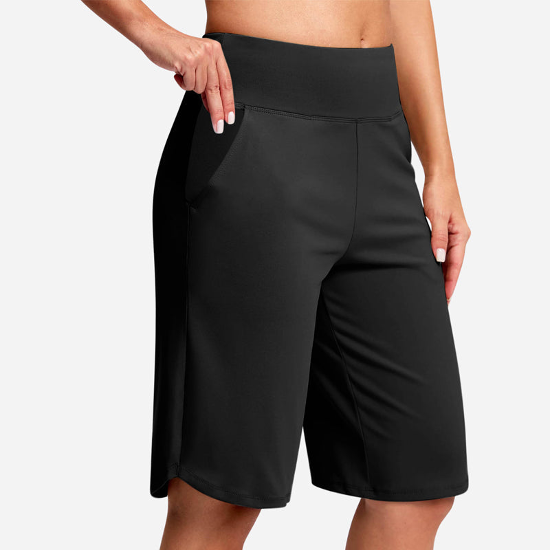 ⏰2026 Summer Hot Sale 49% OFF🔥Women's Bermuda Shorts with Pockets -👍Knee Length Athletic Casual Long Shorts