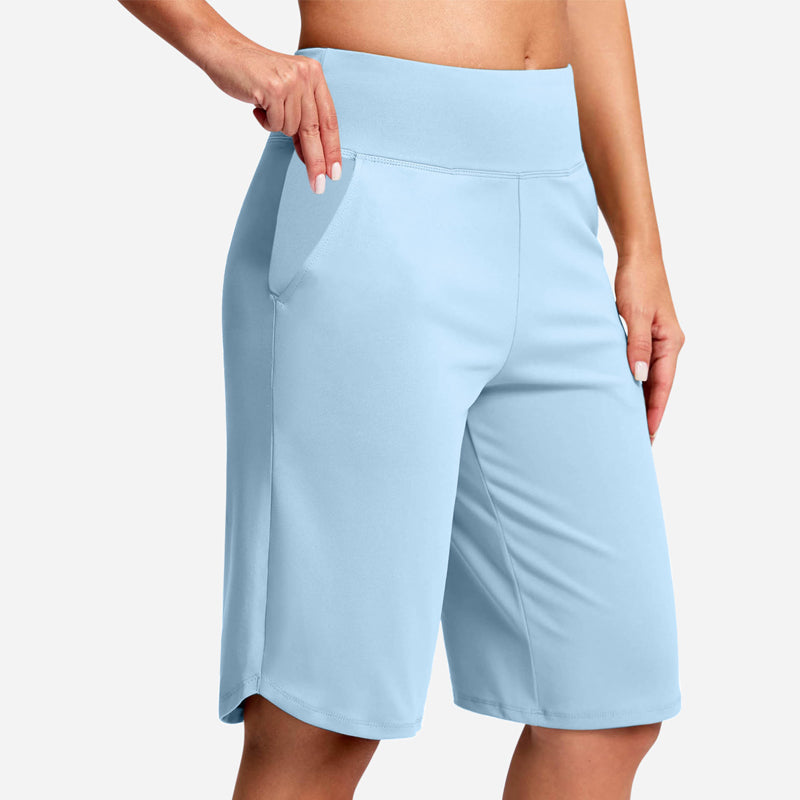 ⏰2026 Summer Hot Sale 49% OFF🔥Women's Bermuda Shorts with Pockets -👍Knee Length Athletic Casual Long Shorts