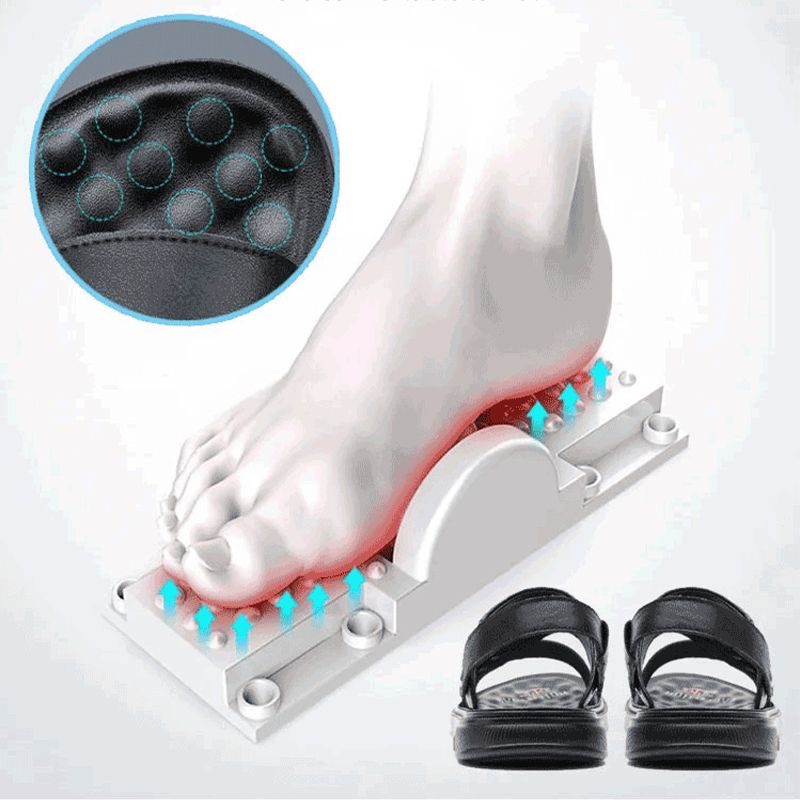 👞 50% OFF NOW! 🌿 Dual-Use Hollow Breathable Men’s Cowhide Sandals – Indoor/Outdoor, Cushioned Sole & Perfect for Summer Comfort ☀️