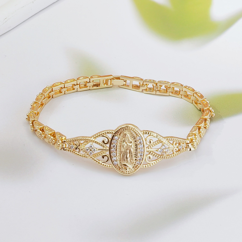 📿 50% OFF NOW! 🌸 Elegant Hollow Flower Virgin Mary Bracelet – Delicate Design, Hypoallergenic & Perfect for Daily Faith-Inspired Wear ✨