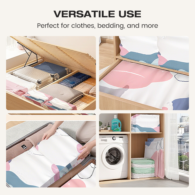 🥳LAST DAY BUY 2 GET 1 FREE!!💞50K+ SOLD!🧳💨 No‑Pump Vacuum Storage Bags – Press & seal, no pump needed. Saves 80% space, keeps clothes dry & dust‑free. Perfect for bulky bedding & off‑season gear. 🛏️🗄️