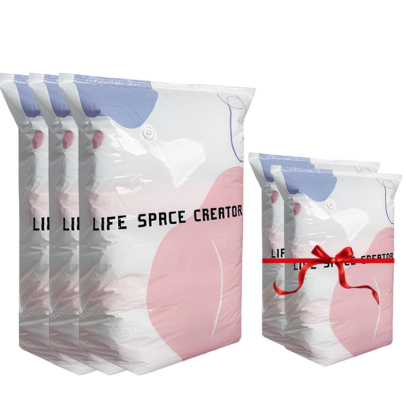 🥳LAST DAY BUY 2 GET 1 FREE!!💞50K+ SOLD!🧳💨 No‑Pump Vacuum Storage Bags – Press & seal, no pump needed. Saves 80% space, keeps clothes dry & dust‑free. Perfect for bulky bedding & off‑season gear. 🛏️🗄️