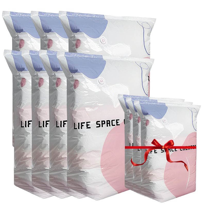 🥳LAST DAY BUY 2 GET 1 FREE!!💞50K+ SOLD!🧳💨 No‑Pump Vacuum Storage Bags – Press & seal, no pump needed. Saves 80% space, keeps clothes dry & dust‑free. Perfect for bulky bedding & off‑season gear. 🛏️🗄️