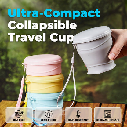 🔥Collapsible Silicone Travel Cup with Lid