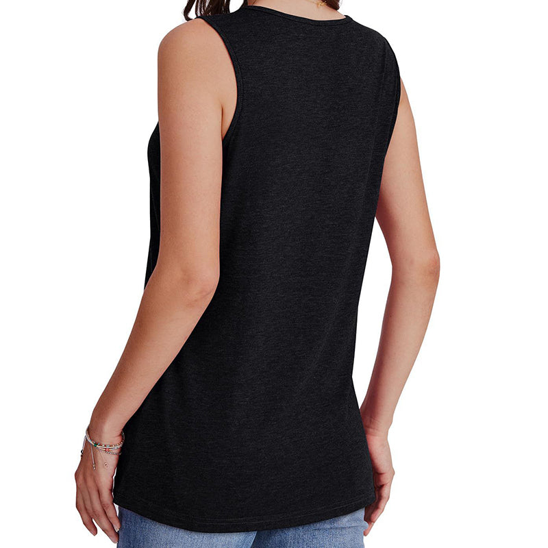 Women's Casual V-Neck Loose Fit Tank Top