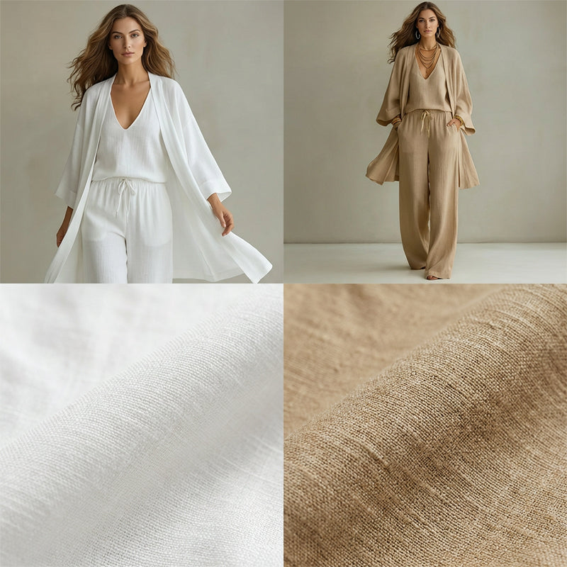3-PCS SET🧥Elegant Wide-Leg Trousers, Inner Top & Cardigan📦Free Shipping✈️