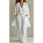 3-PCS SET🧥Elegant Wide-Leg Trousers, Inner Top & Cardigan📦Free Shipping✈️
