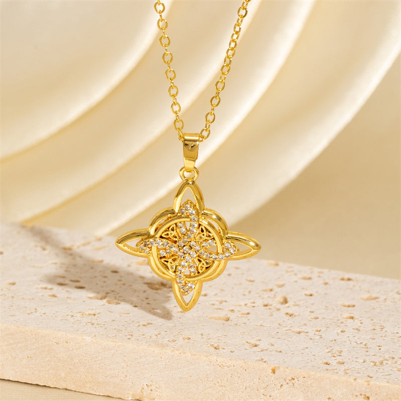 🔮 Unisex Celtic Witch Knot Pendant – Anti-Negative Energy Amulet, Simple & Elegant for Daily Wear 🖤✨