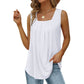 📢📢60% OFF !! ⏰Women's Square Neck Sleeveless Vest T-Shirt