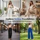 🥳2026 HOT SALE🥳Women’s Solid Color Casual Wide Leg Pants