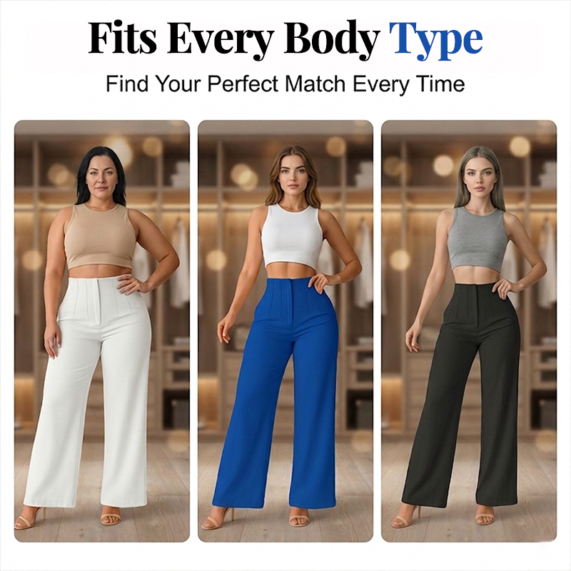 🥳2026 HOT SALE🥳Women’s Solid Color Casual Wide Leg Pants