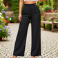 🥳2026 HOT SALE🥳Women’s Solid Color Casual Wide Leg Pants