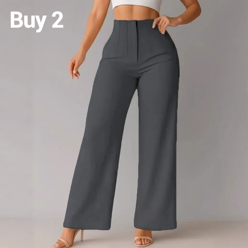 🥳2026 HOT SALE🥳Women’s Solid Color Casual Wide Leg Pants