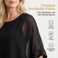🌟 LIMITED-TIME 50% OFF! 👚 Women's Casual Round Neck Top with Sequin Trim – Sparkling, Relaxed Fit, Versatile 🎀