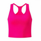 Women's Ribbed Racerback Tank Top with Built-in Bra