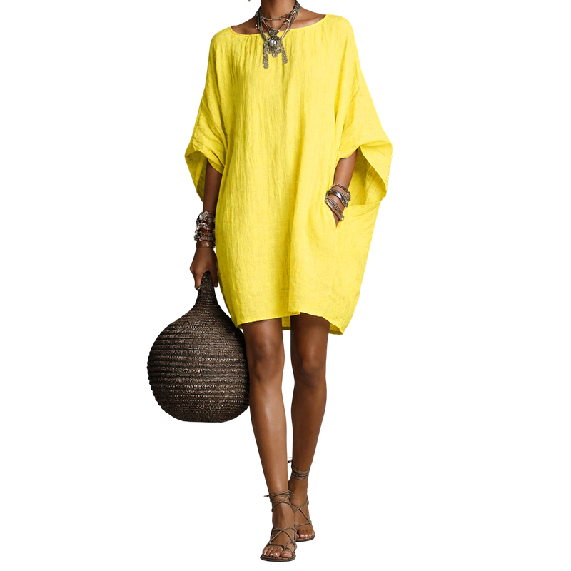🔥Women's Oversized Batwing Sleeve Dress
