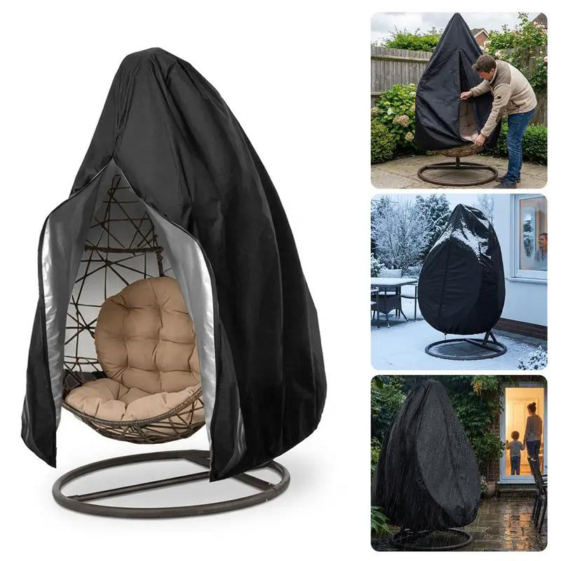 🥳2026 HOT SALE🥳💞50K+ SOLD!⏰🪑 50% OFF! Heavy‑Duty Waterproof Hanging Egg Chair Cover – UV resistant, durable Oxford cloth, easy zipper. Protects year‑round. ☀️✨