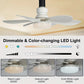 🏆LAST DAY SALE 49% OFF🔥SmartBreez™ 40W LED Ceiling Fan Light – 20.5” Ultra-Quiet with Remote 🎯 | E27 + FREE B22 Adapter 🔌 | For Bedroom 😴, Kitchen 👩‍🍳 & Garage 🛠️ – UK Ready! 🇬🇧（副本）
