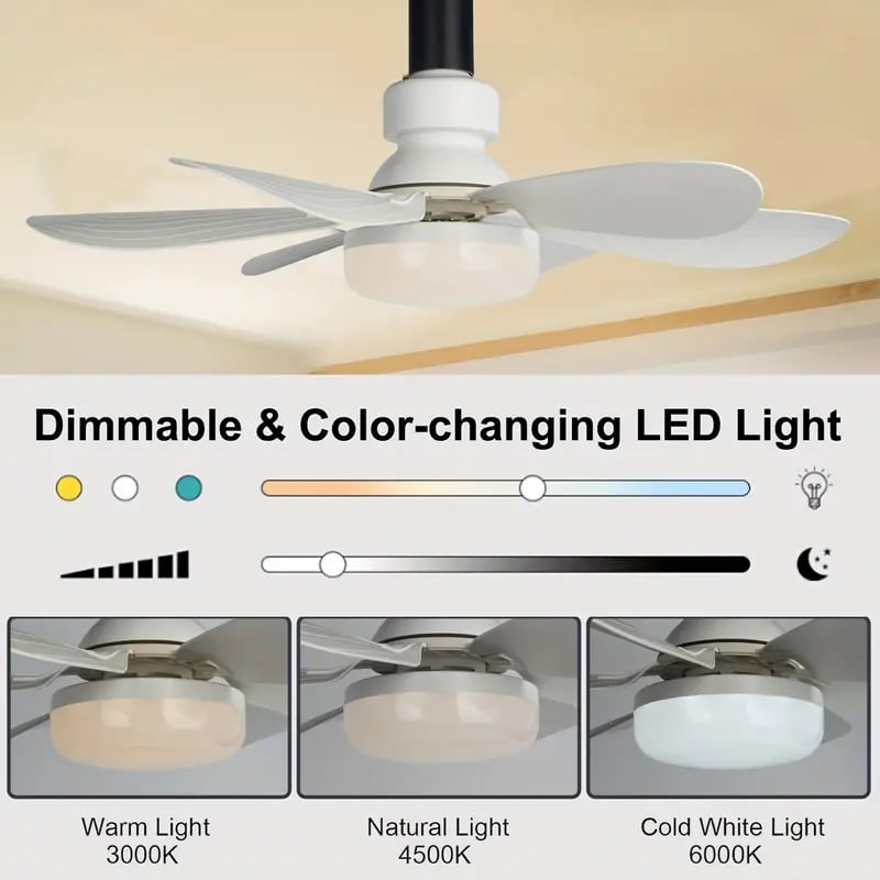 🏆LAST DAY SALE 49% OFF🔥SmartBreez™ 40W LED Ceiling Fan Light – 20.5” Ultra-Quiet with Remote 🎯 | E27 + FREE B22 Adapter 🔌 | For Bedroom 😴, Kitchen 👩‍🍳 & Garage 🛠️ – UK Ready! 🇬🇧（副本）