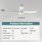 🏆LAST DAY SALE 49% OFF🔥SmartBreez™ 40W LED Ceiling Fan Light – 20.5” Ultra-Quiet with Remote 🎯 | E27 + FREE B22 Adapter 🔌 | For Bedroom 😴, Kitchen 👩‍🍳 & Garage 🛠️ – UK Ready! 🇬🇧（副本）