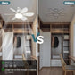 🏆LAST DAY SALE 49% OFF🔥SmartBreez™ 40W LED Ceiling Fan Light – 20.5” Ultra-Quiet with Remote 🎯 | E27 + FREE B22 Adapter 🔌 | For Bedroom 😴, Kitchen 👩‍🍳 & Garage 🛠️ – UK Ready! 🇬🇧（副本）