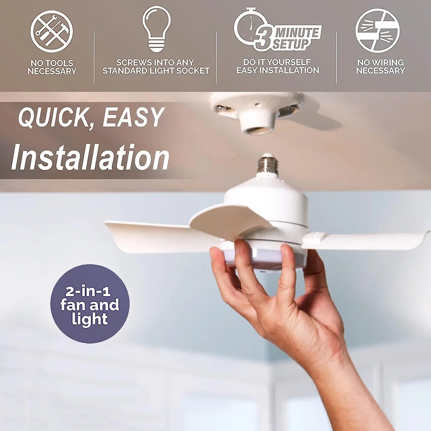 🏆LAST DAY SALE 49% OFF🔥SmartBreez™ 40W LED Ceiling Fan Light – 20.5” Ultra-Quiet with Remote 🎯 | E27 + FREE B22 Adapter 🔌 | For Bedroom 😴, Kitchen 👩‍🍳 & Garage 🛠️ – UK Ready! 🇬🇧（副本）