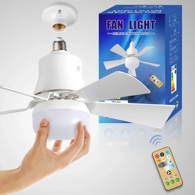 🏆LAST DAY SALE 49% OFF🔥SmartBreez™ 40W LED Ceiling Fan Light – 20.5” Ultra-Quiet with Remote 🎯 | E27 + FREE B22 Adapter 🔌 | For Bedroom 😴, Kitchen 👩‍🍳 & Garage 🛠️ – UK Ready! 🇬🇧（副本）