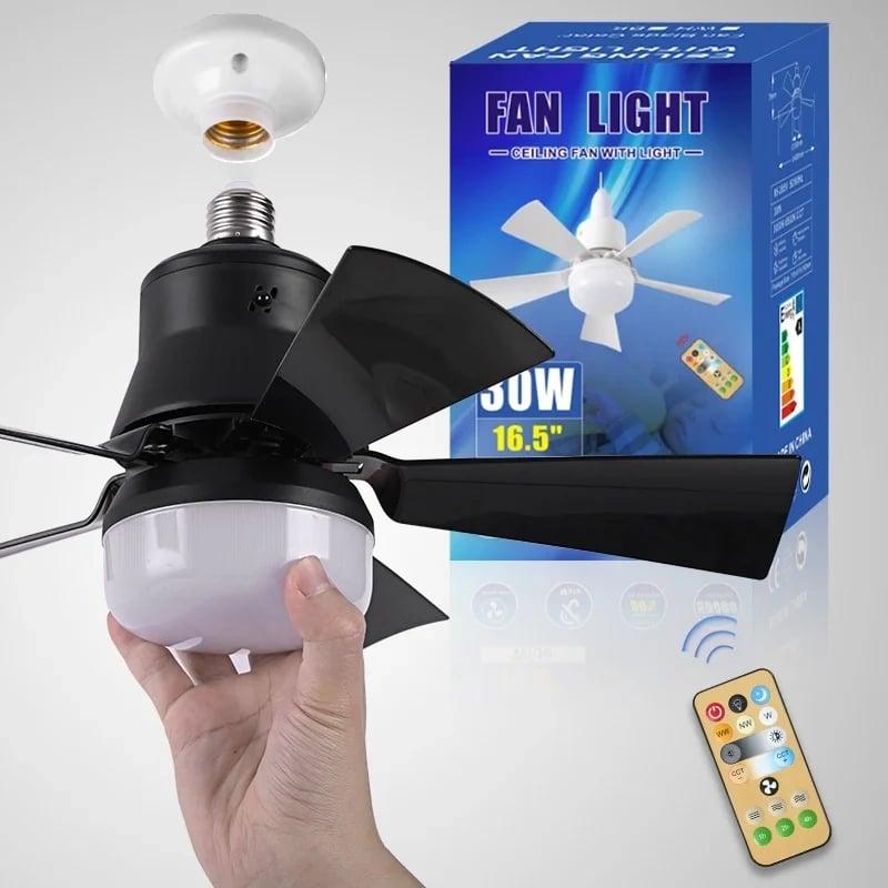 🏆LAST DAY SALE 49% OFF🔥SmartBreez™ 40W LED Ceiling Fan Light – 20.5” Ultra-Quiet with Remote 🎯 | E27 + FREE B22 Adapter 🔌 | For Bedroom 😴, Kitchen 👩‍🍳 & Garage 🛠️ – UK Ready! 🇬🇧（副本）