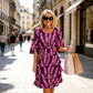 👗 60% OFF! ✨ Tiered Midi Dress – Floral Pattern, Split Sleeves, Flowy, Elegant 🌸
