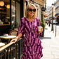 👗 60% OFF! ✨ Tiered Midi Dress – Floral Pattern, Split Sleeves, Flowy, Elegant 🌸
